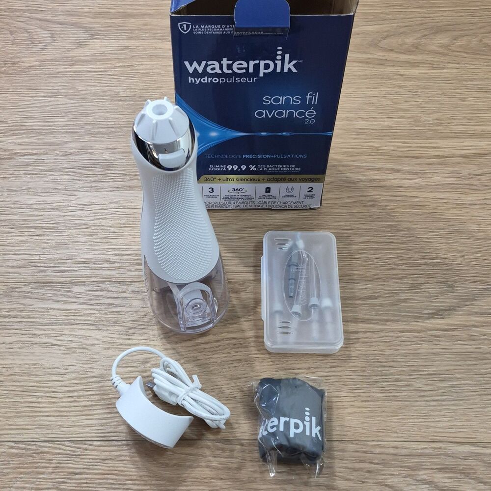 Waterpik Cordless Advanced 2.0 Water Flosser WHITE - Model# WP580CD NEW